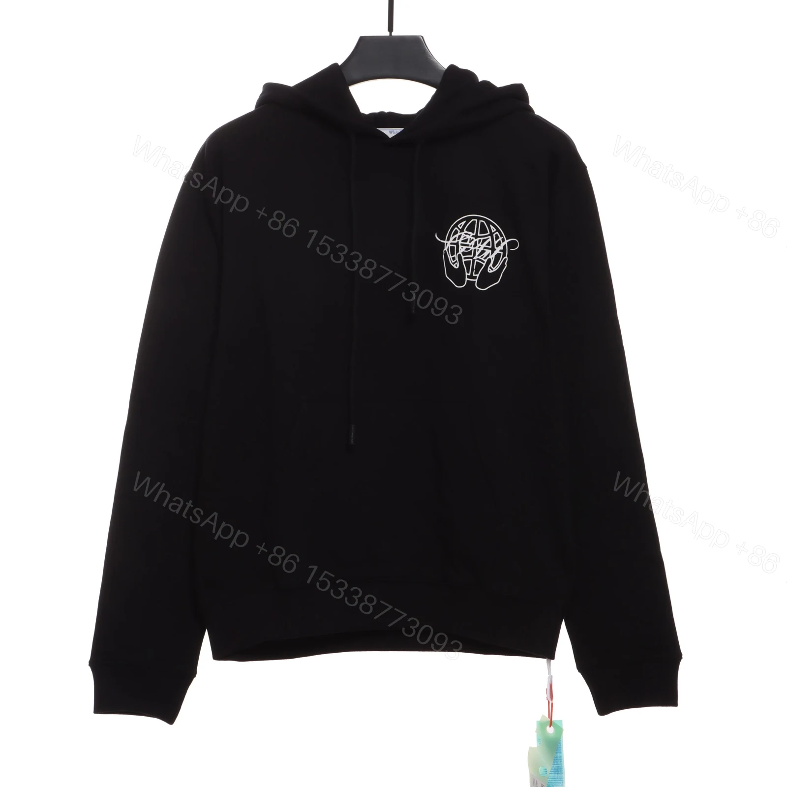 View 4 of Off-White Palm Cut Printed Hoodie