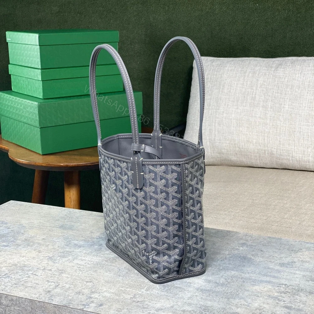 View 3 of 高仿Goyard*GY10181雙面兩用MiniTote手袋灰色免檢版