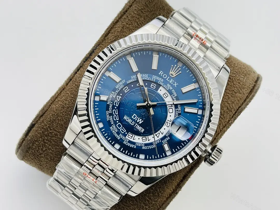 View 3 of Rolex Sky-Dweller DiW Blue Dial Jubilee Bracelet 42mm RLX-SD-DIW-BLJ42-ED