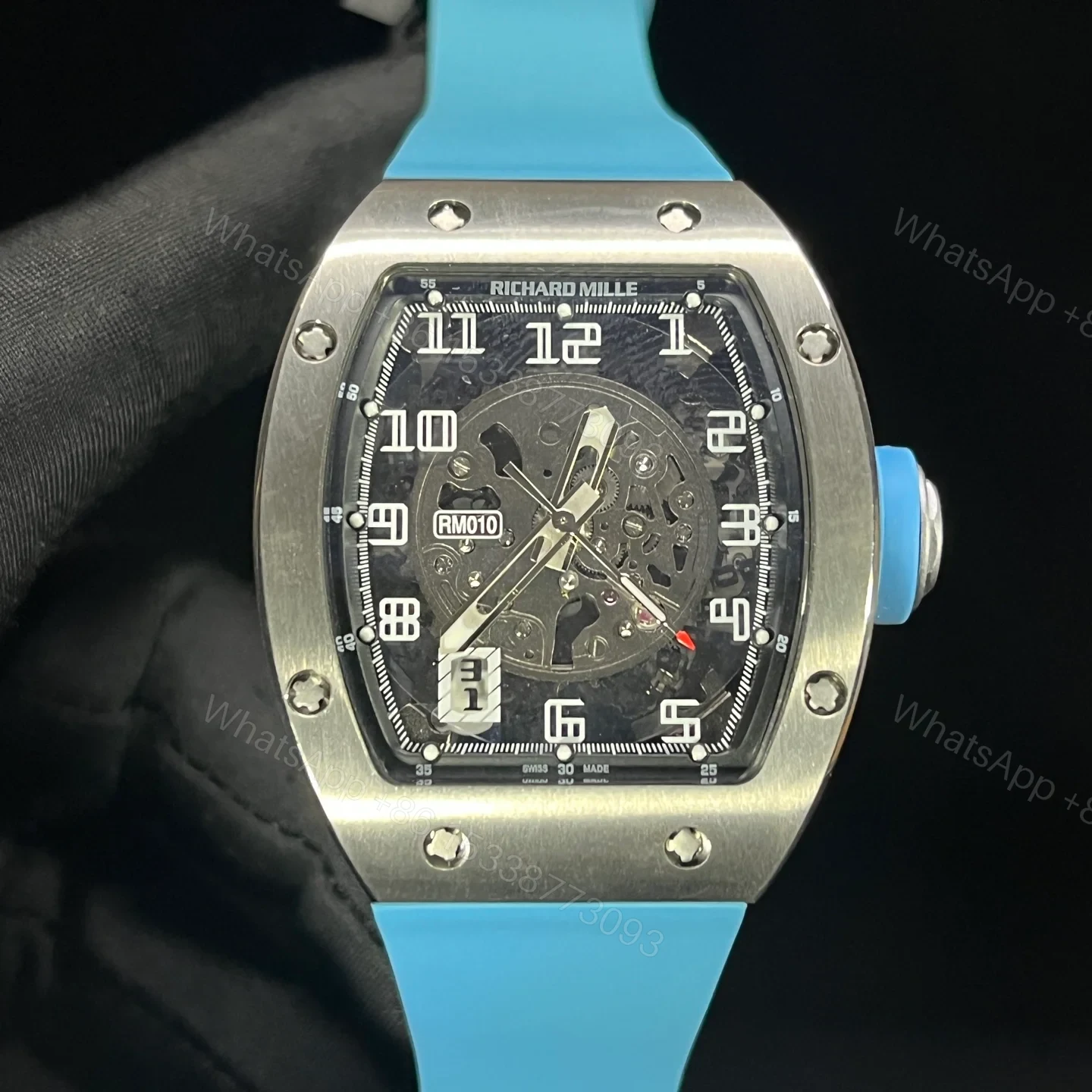 View 2 of Richard Mille RM010 Inspired Skeleton Automatic Watch RM010-SK-316L-2026