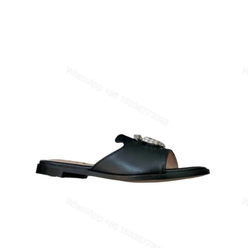 Gucci Double G Slippers Beaded In Black — view 1