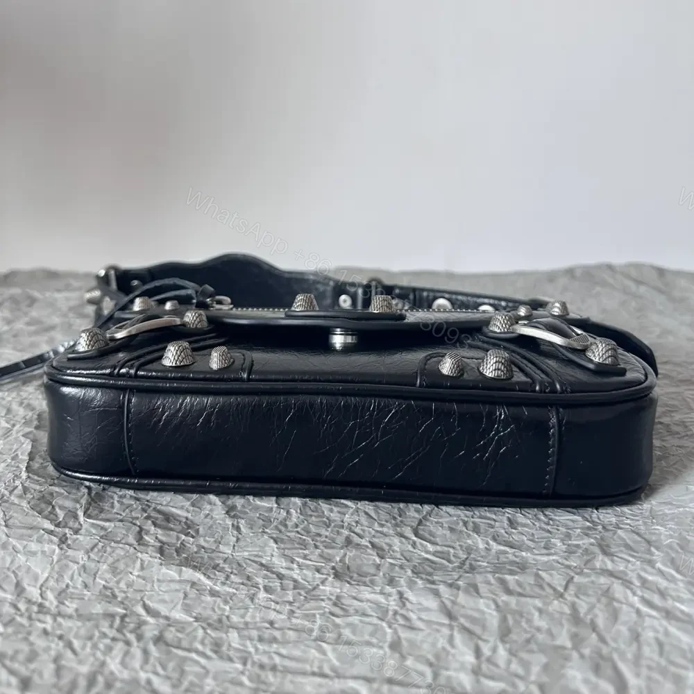 View 3 of 高仿Balenciaga*LeCagole2024新款法棍包黑色XS