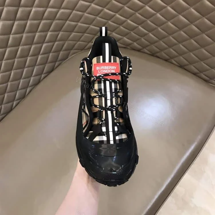 View 4 of BURBERRY VINTAGE CHECK COTTON AUTHUR SNEAKERS – BBR090