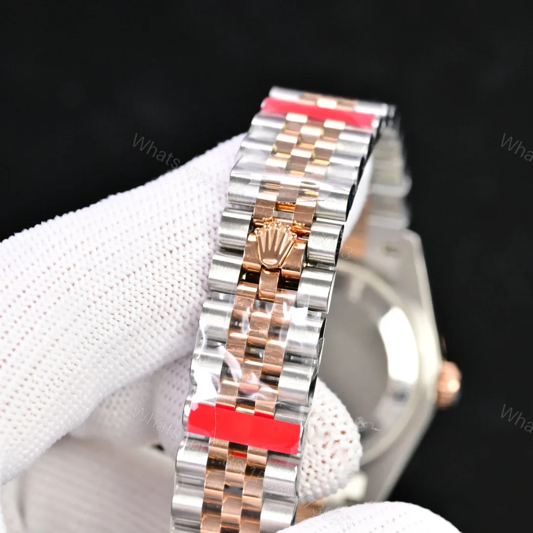 View 7 of Rolex Datejust 31 Stainless Steel Rose Gold Diamond Aubergine – Roman Dial Jubilee 278381RBR-0020