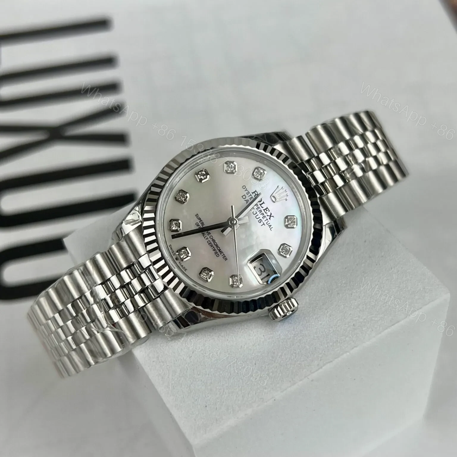 View 2 of Replica Rolex Lady-Datejust Mother of Pearl – White Dial 178274 31 mm