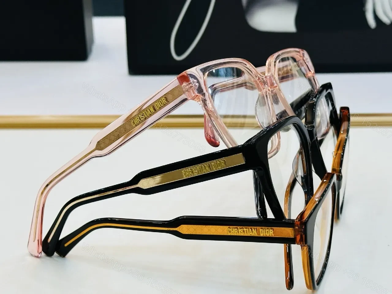View 9 of Polished Pink Acetate Frames – Modern, Luxe, Eye-Reading Lightness