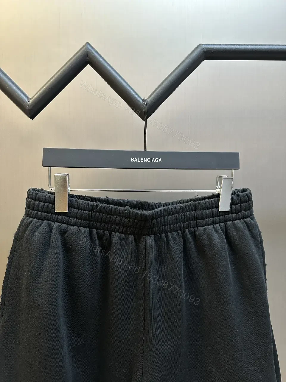 View 3 of Breathable Black Knit Shorts: Street Luxury Comfort