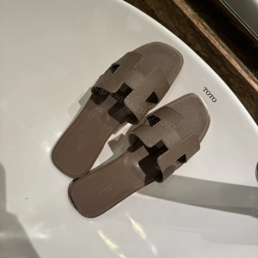 View 2 of HERMÈS ORAN SANDAL ETOUPE H202272Z X3340