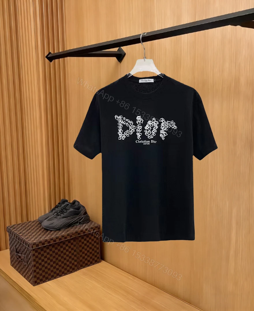 DiorA貨小熊字母黑色短袖T恤潮流精品男女同款 — view 1
