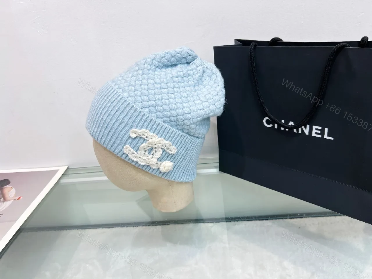 View 11 of Pastel Knit Beanie + Premium Wool + Modern Logo + Warmth & Texture + Beanie