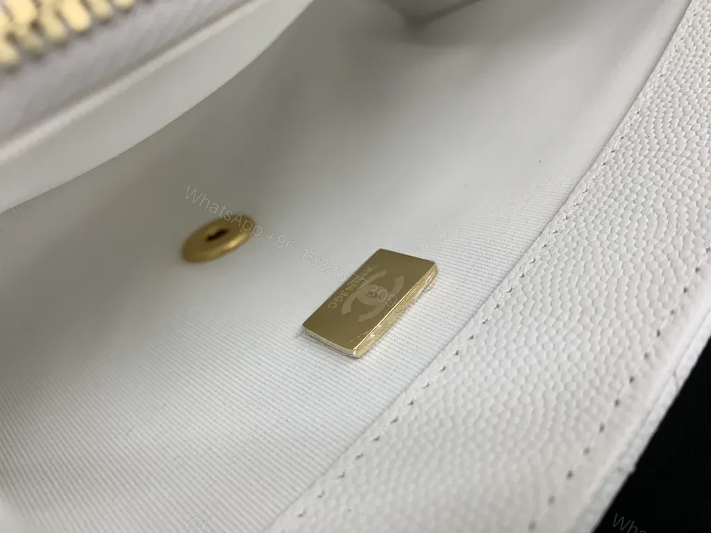 View 2 of Chic White Quilted Bag with Gold Chain | Luxury Shoulder Bag
