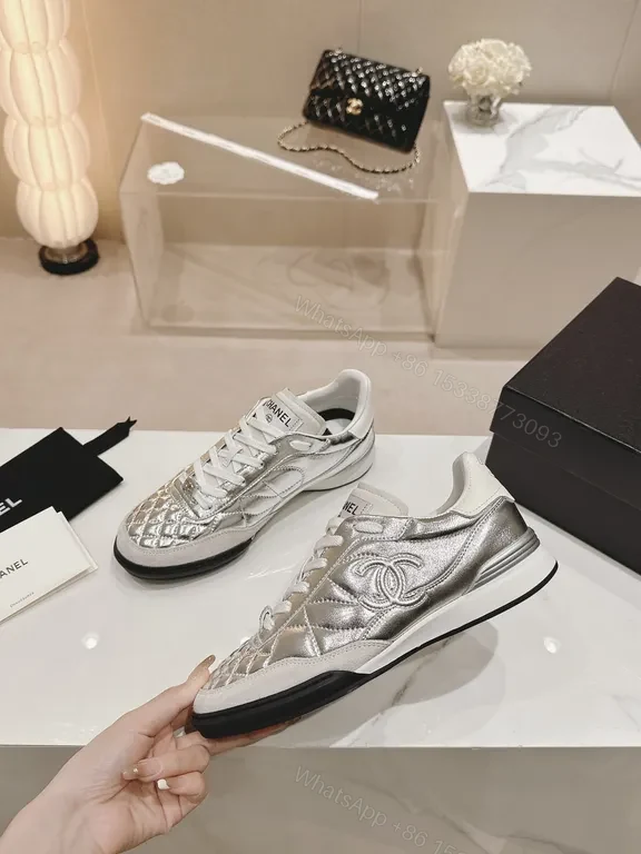 View 5 of Shimmering Silver-Chic High-Tops: Luxe All-Season Sneakers