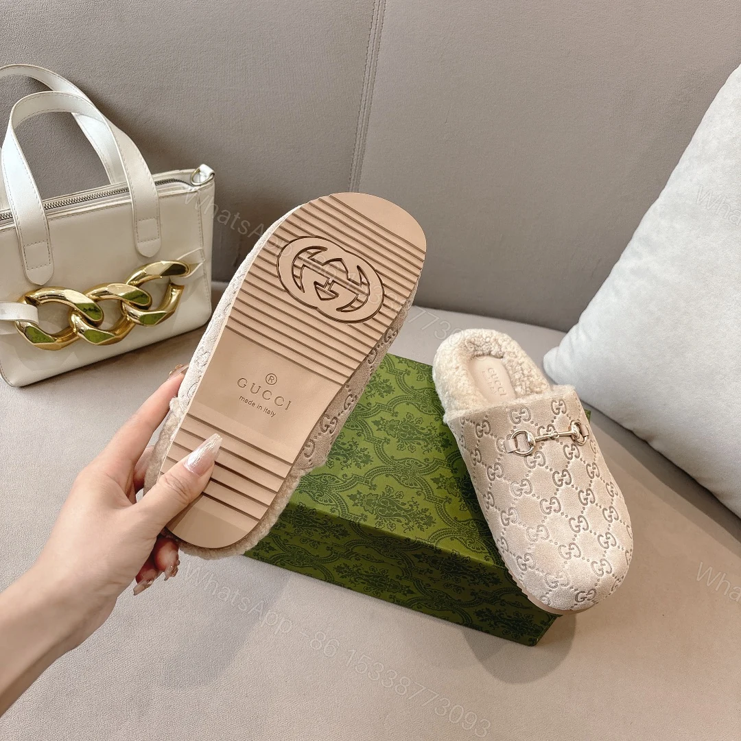 View 7 of GUCCI WOMEN’S HORSEBIT MULE GG SUEDE NATURAL