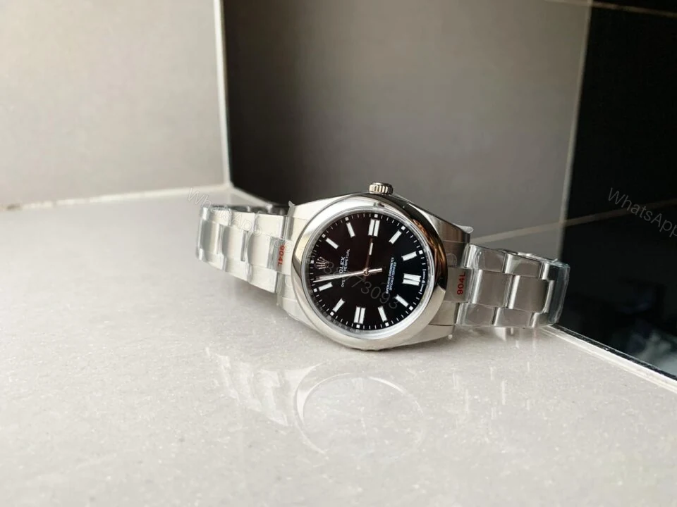 View 3 of EW FACTORY 1:1 Rolex OYSTER PERPETUAL BRIGHT BLACK DIAL41MM Asian A3230
