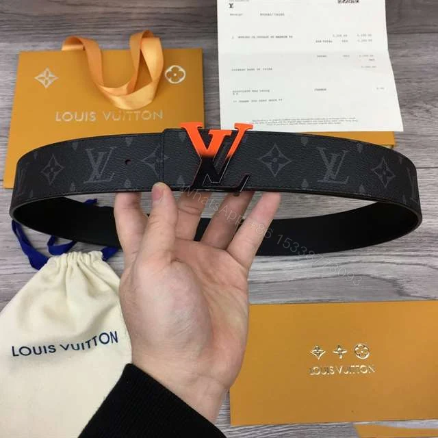 View 2 of LOUIS VUITTON INITIALES 40MM REVERSIBLE MONOGRAM CANVAS BELT – B96