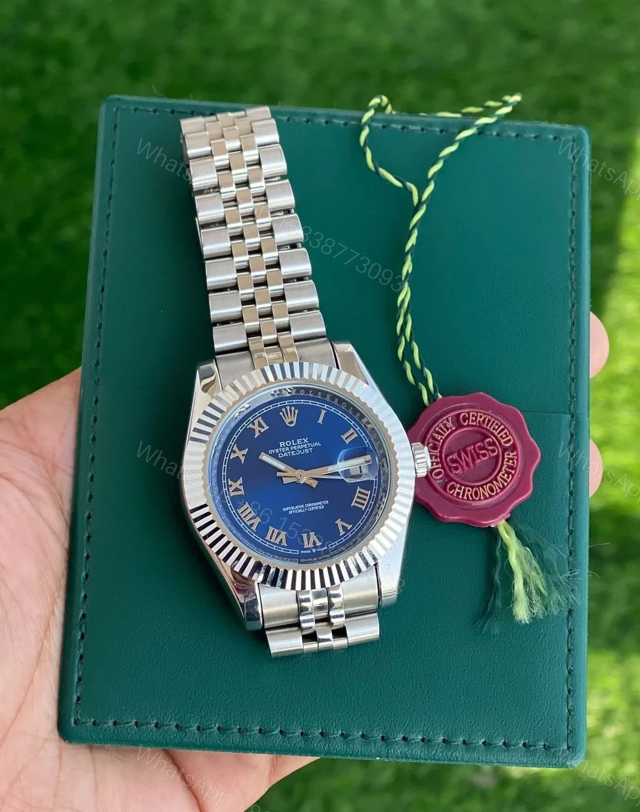 Rolex Oyster Perpetual Bluedial — view 1