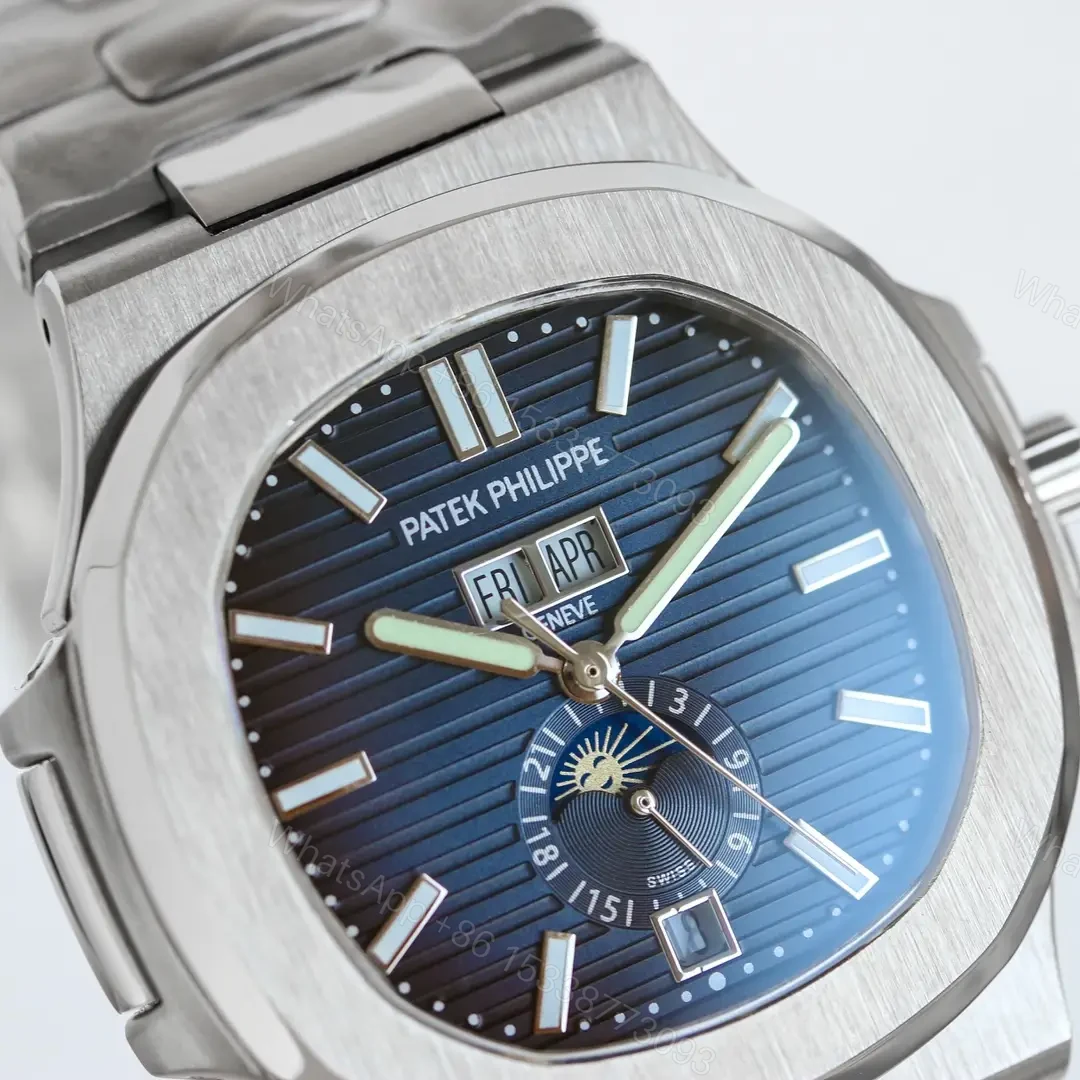 View 3 of Patek Philippe Super Clone Nautilus 5726/1A Blue Dial Steel Bracelet Premium PATEK-NAUT5726-WHT-1A