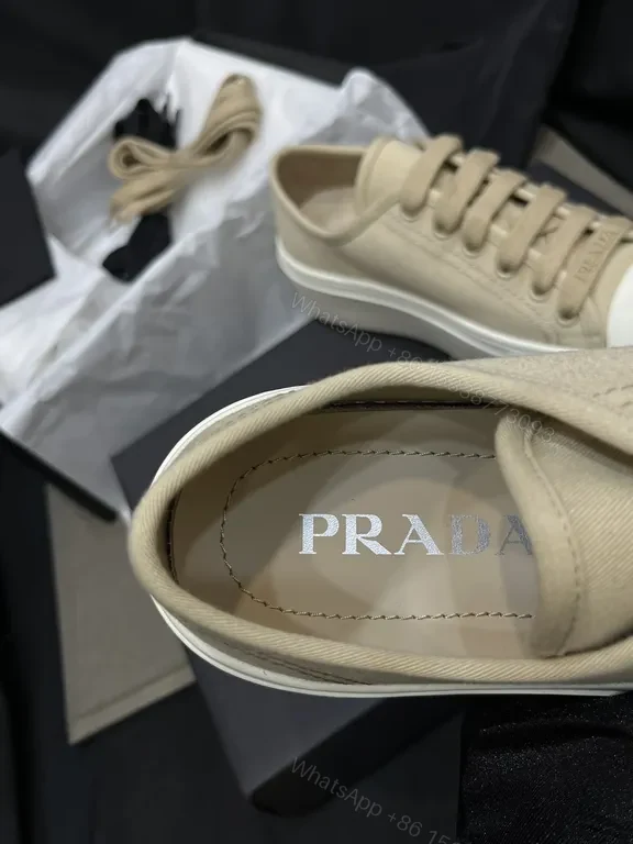 View 6 of Beige Leather Sneakers: Textured Minimalist Luxury Footwear
