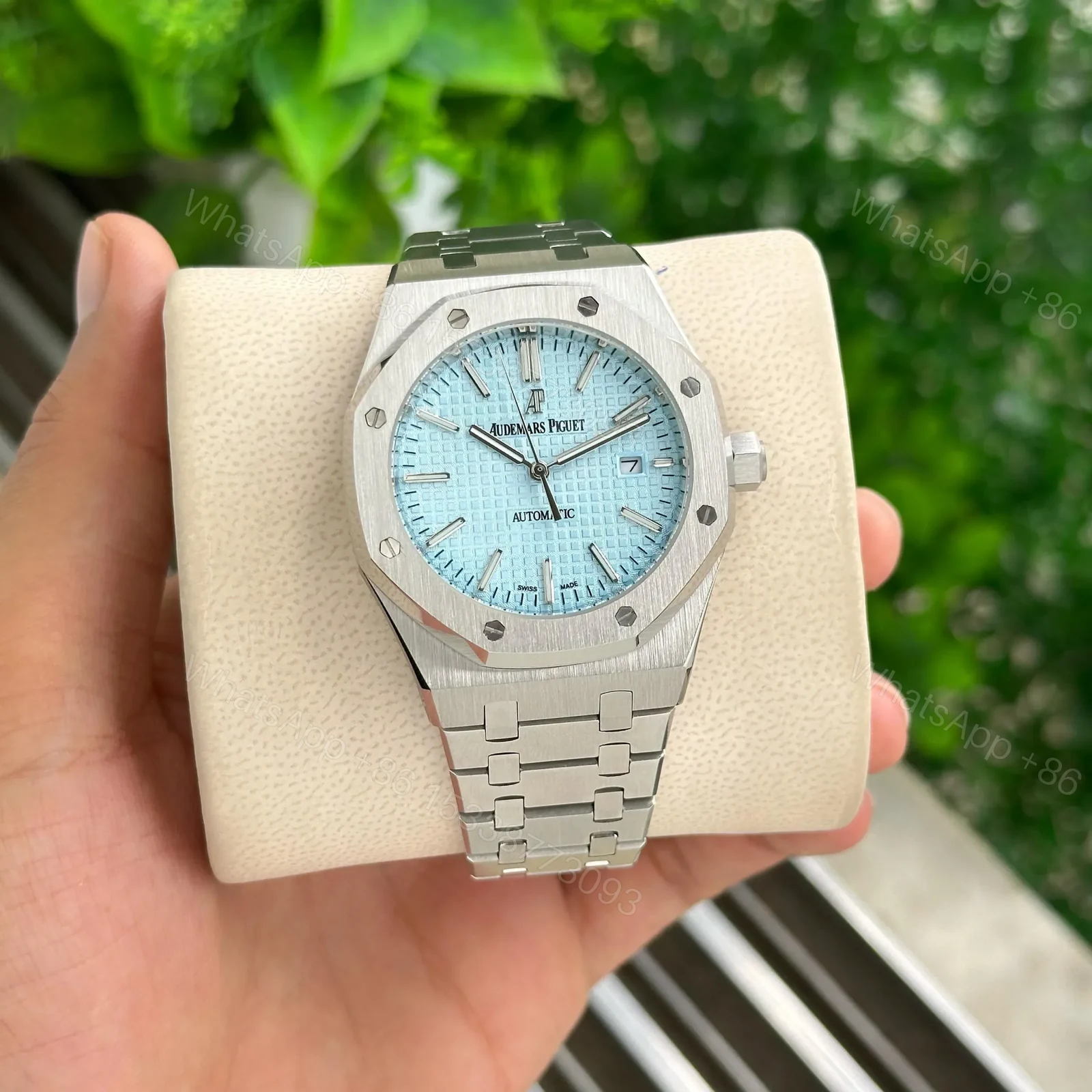 View 2 of Audemars Piguet Royal Oak Automatic Tiffany Blue