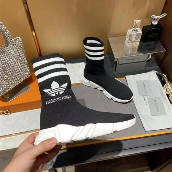 View 6 of BALENCIAGA MEN’S ADIDAS SPEED TRAINERS IN BLACK – BB211