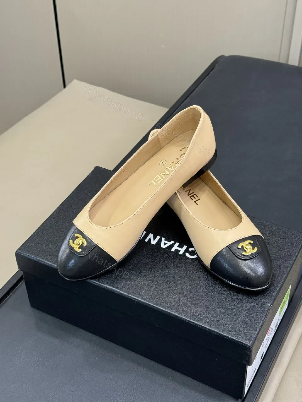 Two-Tone Two-Tone Ballerinas: Everyday Luxury Flats — view 1