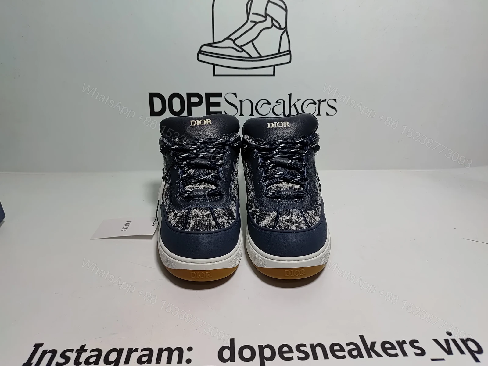 View 9 of Dior B9S Skater Tweed Navy Blue