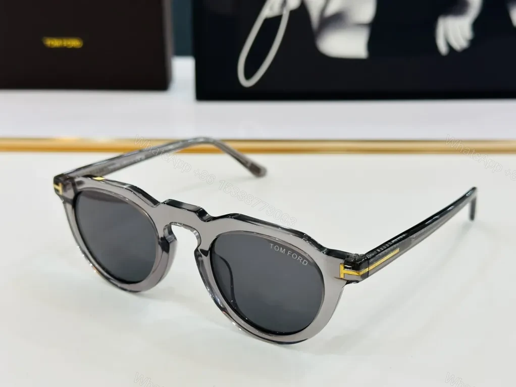 View 7 of Transparent Frame Gradient Blue Sunglasses â€“ Modern Luxe Style