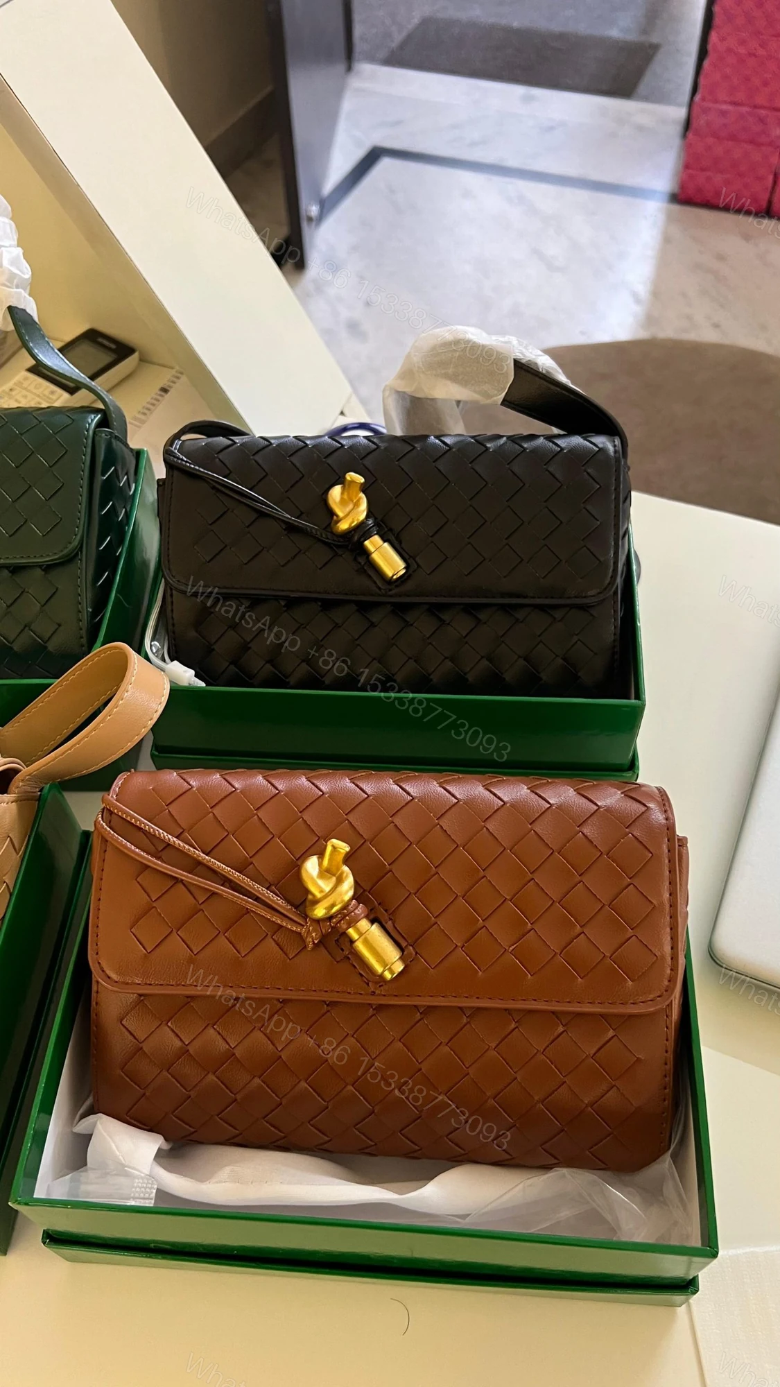 View 5 of FIRST COPY BOTTEGA VENETA SHOULDER BAG
