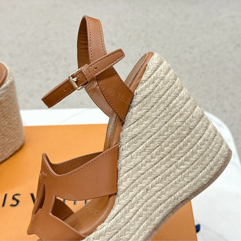 View 5 of LV ISOLA WEDGE SANDAL COGNAC 1ACI7N