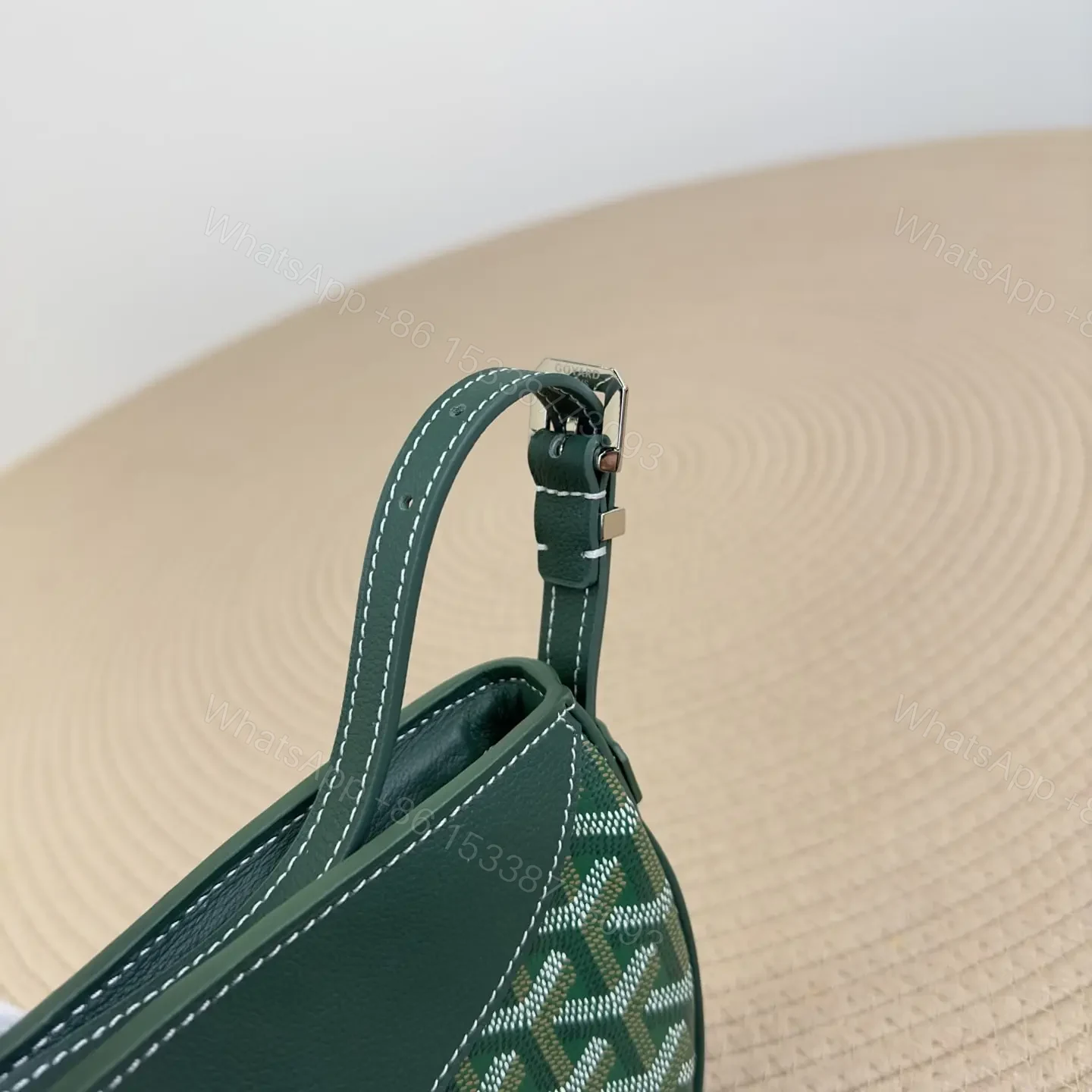 View 10 of 高仿Goyard*09CL09P單肩半月包綠色免檢版