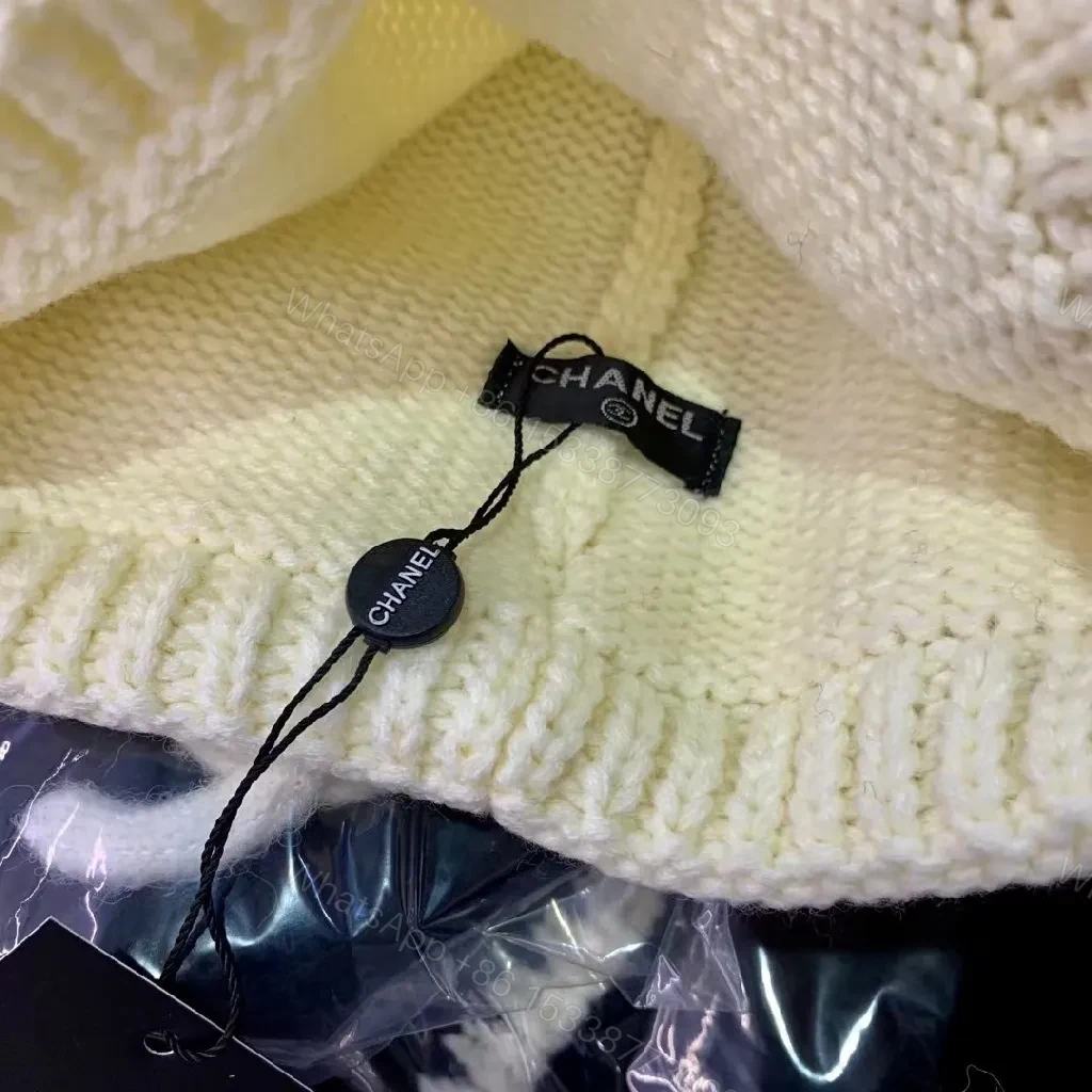 View 6 of Chunky Logo Knit Beanie Set: Premium Cold-Weather Warmth