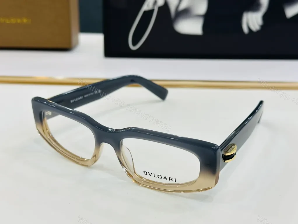 View 7 of Bold BVLGARI-Influenced Eyewear: Modern Rectangular Frames