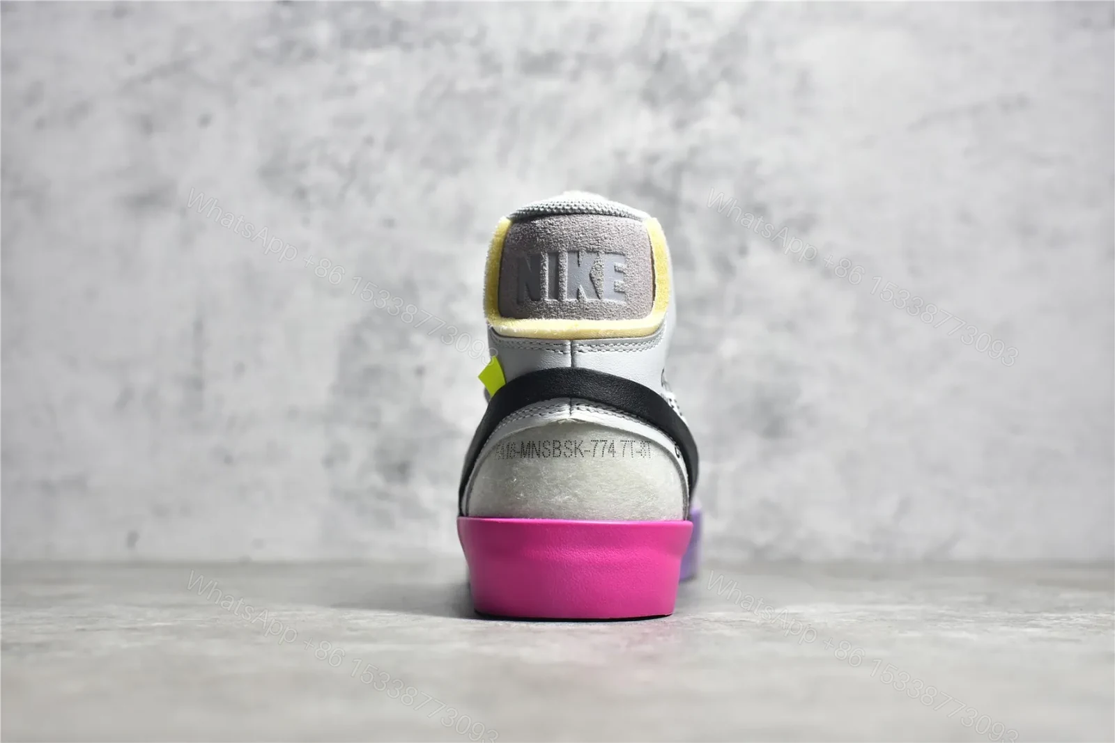 View 7 of OFF-WHITE x Nike Blazer Mid Wolf “Grey Serena”