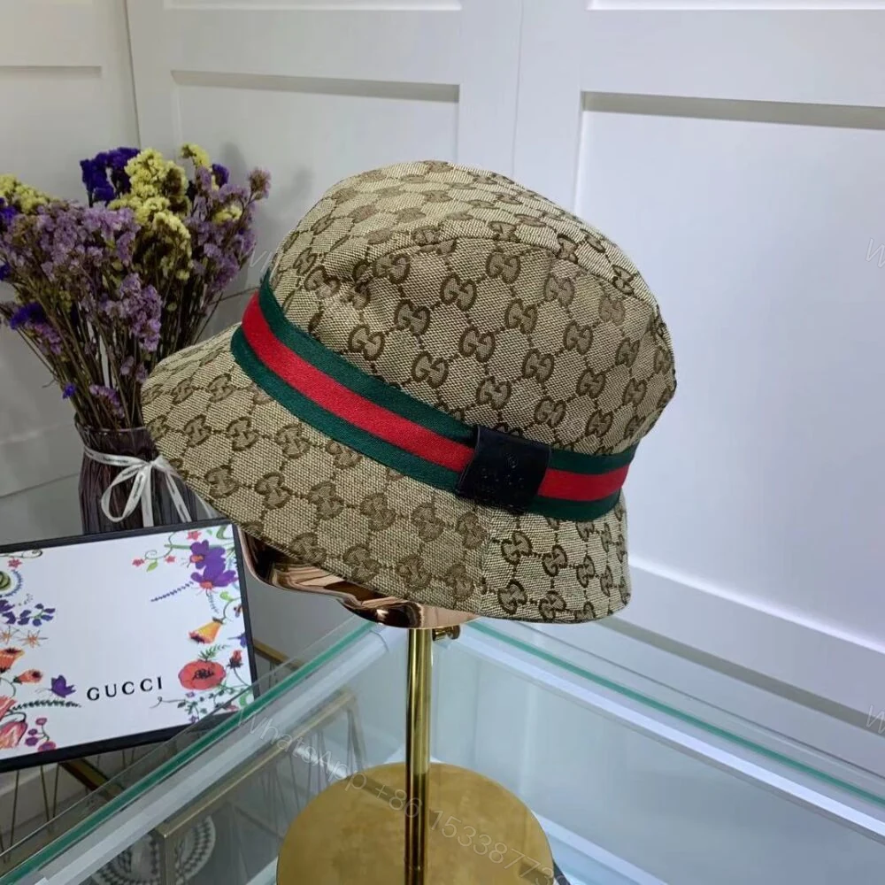 View 2 of Gucci GG Ssima Soft Web Fedora Hat Beige