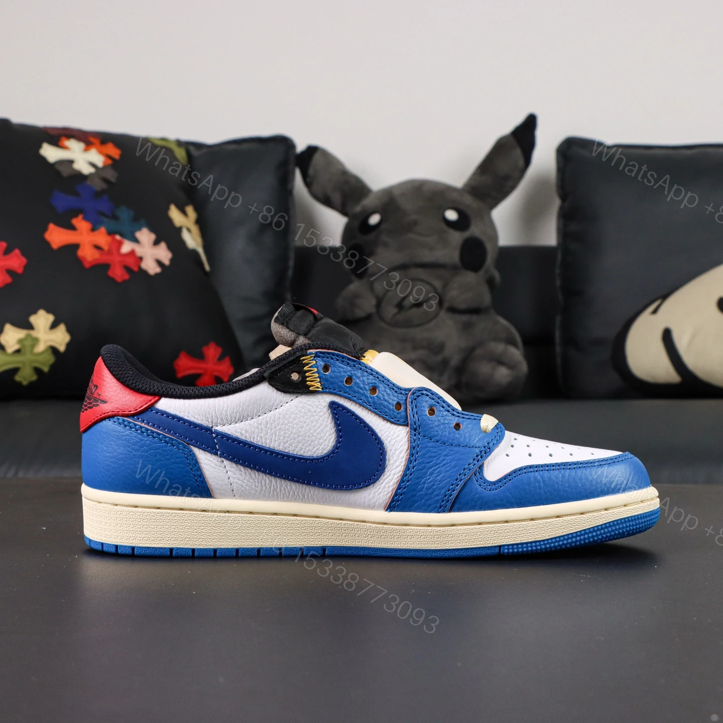 View 2 of Union LA x Air Jordan 1 low Blue