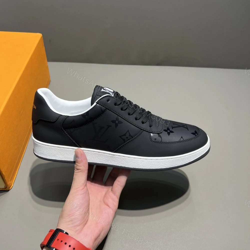 View 10 of Louis Vuitton Rivoli Sneaker Monogram Metallic Canvas Black For Men 1A9FGZ