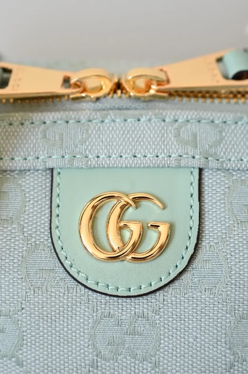 View 8 of Soft Mint GG Weekender Bag: Luxe Travel Carryall