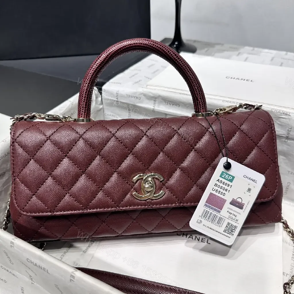 View 3 of Burgundy Quilted Leather Bag – Classic Chic, Everyday Luxury