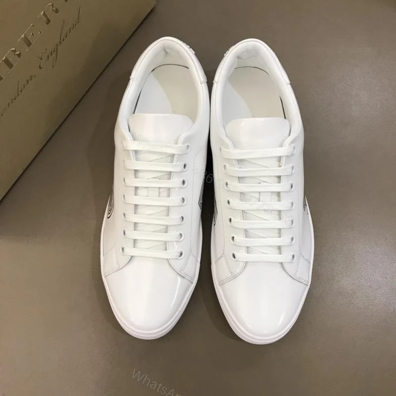 View 4 of BURBERRY LEATHER SNEAKERS – BBR8