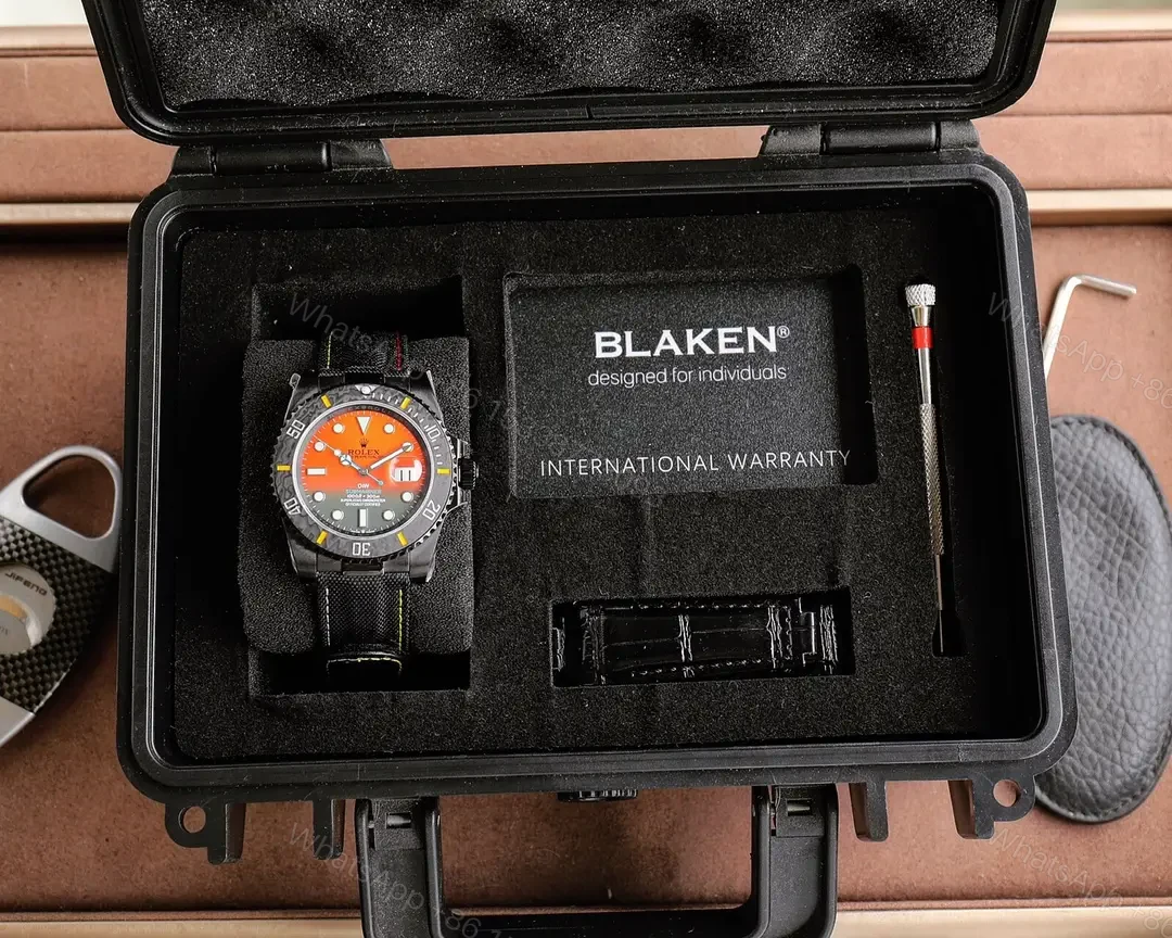 View 9 of Best Rolex Submariner Sunlight Carbon replica 40MM Black Fabric Strap Edition RG-SUBMARINER-SUNLIGHT-CARBON-BLACK-40