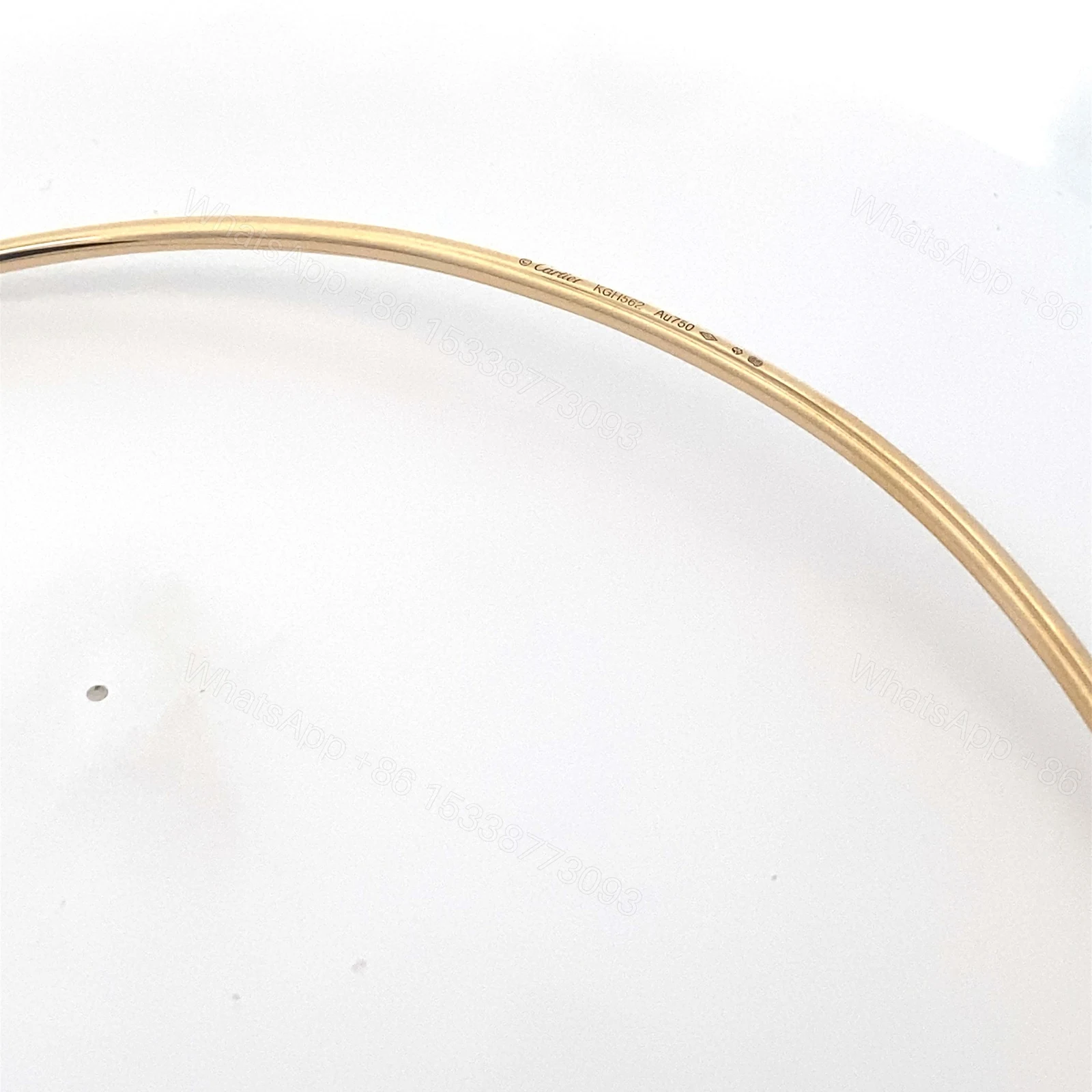 View 8 of Cartier 18K Gold Juste un Clou Diamond Necklace Small Model