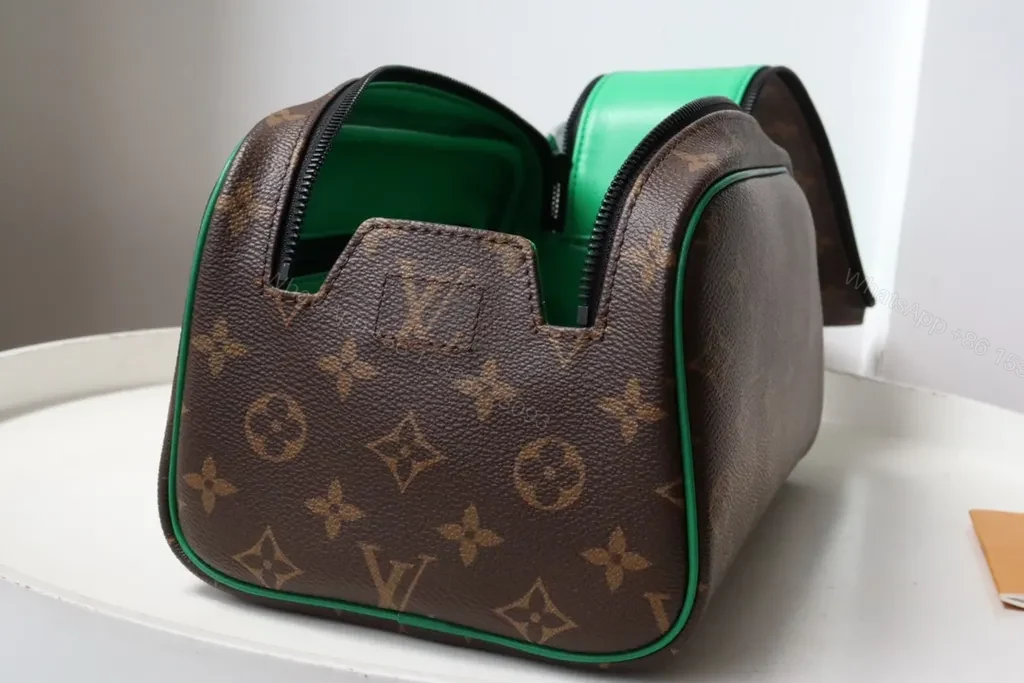 View 6 of Compact Monogram Clutch: LV Green Edge Luxury Kit