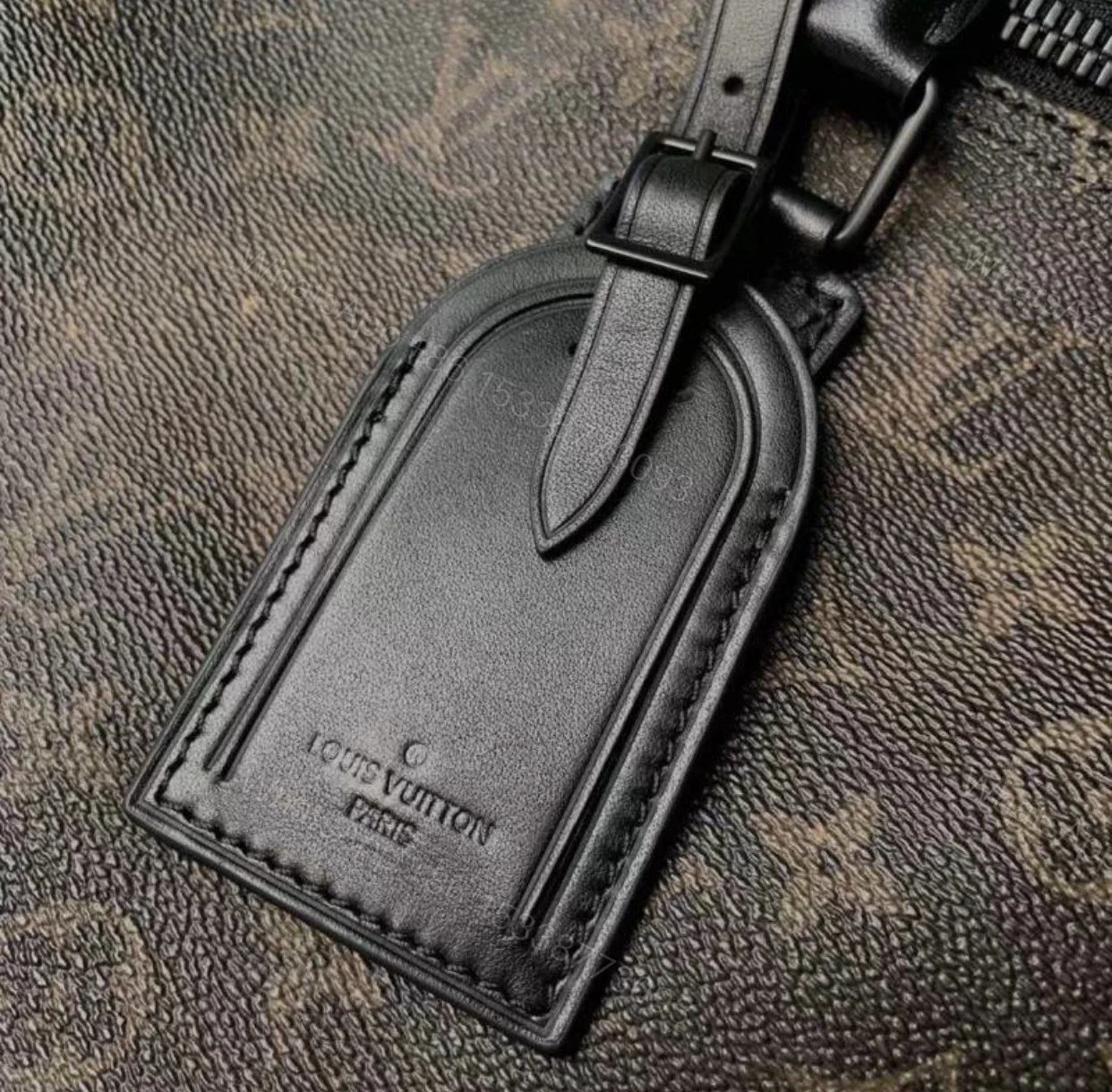 View 3 of Replica 1:1 Clone Louis Vuitton Keepall Bandouliere Monogram Galaxy 50 Black Multicolor