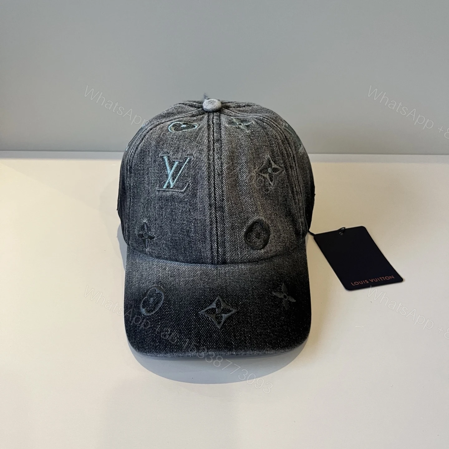 LV 高仿水洗丹寧棒球帽 立體壓紋經典字母款 — view 1