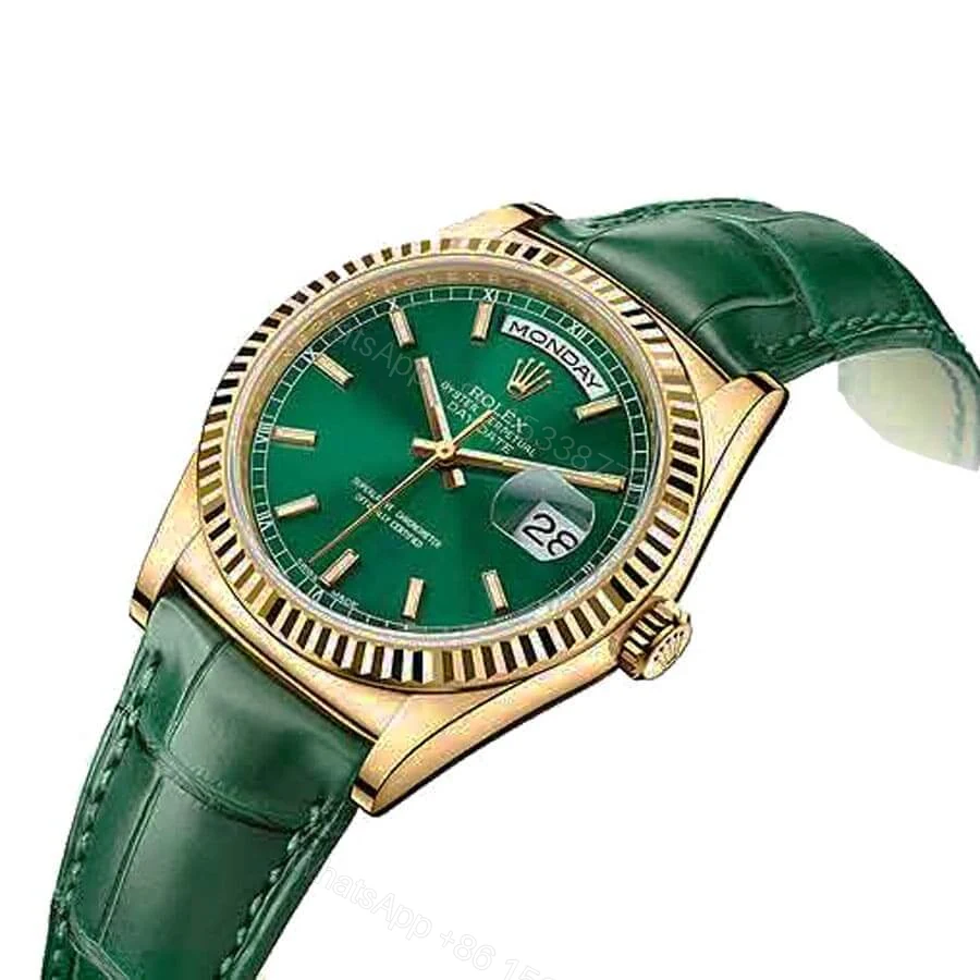View 3 of Rolex Day-Date 40 228238 Super Clone : 40mm Yellow Gold Green Dial