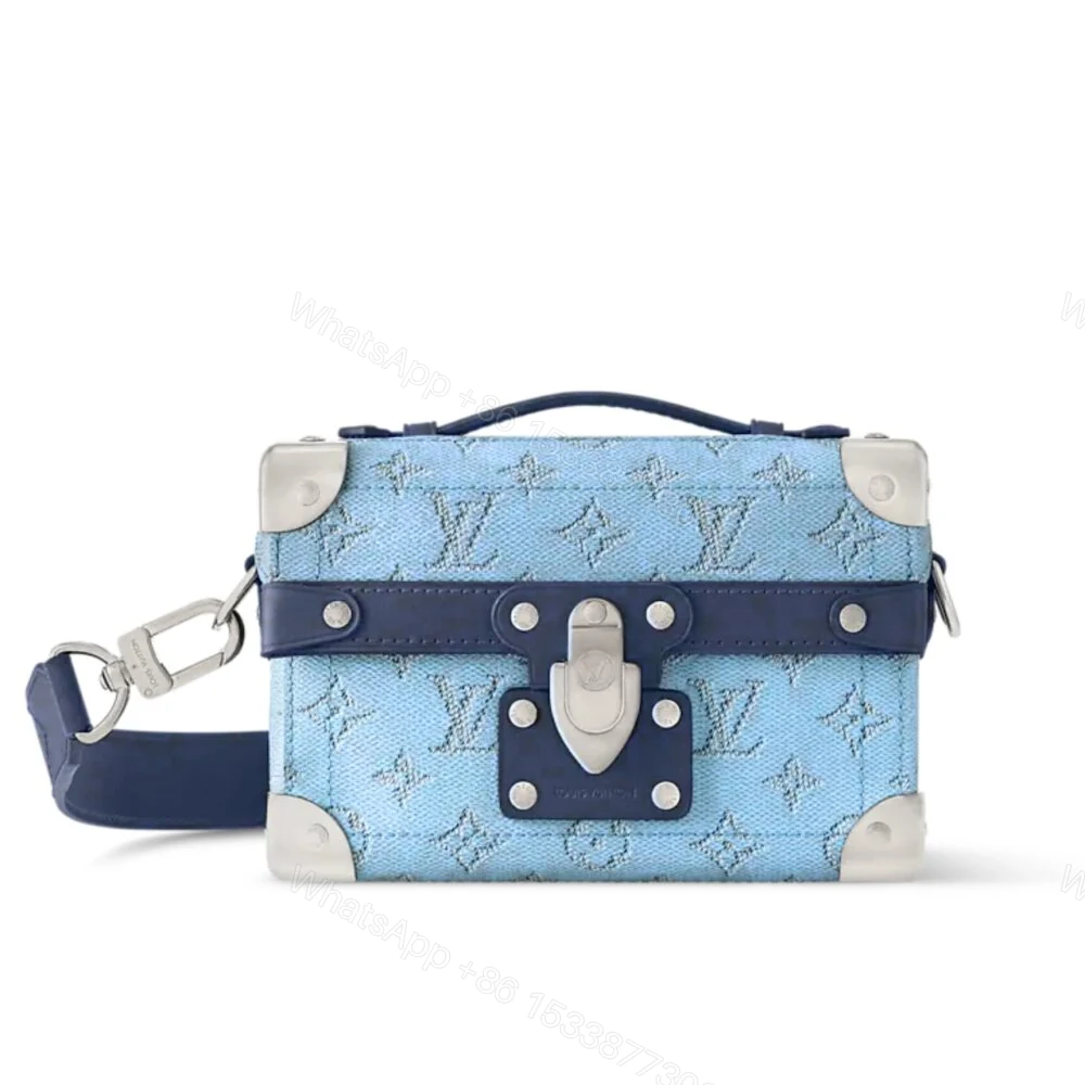Louis Vuitton Soul Trunk Box Bag Blue 19Cm M15035 — view 1
