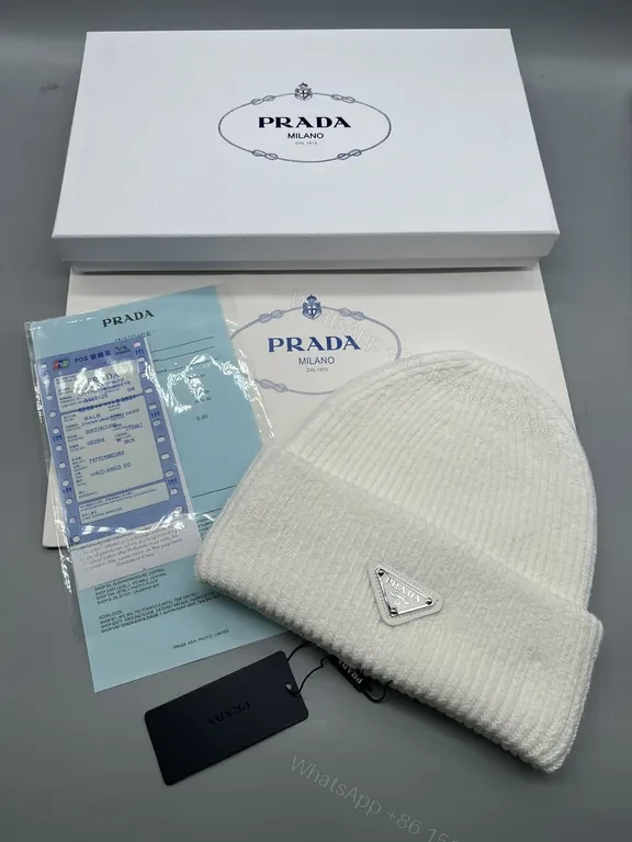 View 4 of Prada-Inspired Knit Beanie: Luxe Black warmth