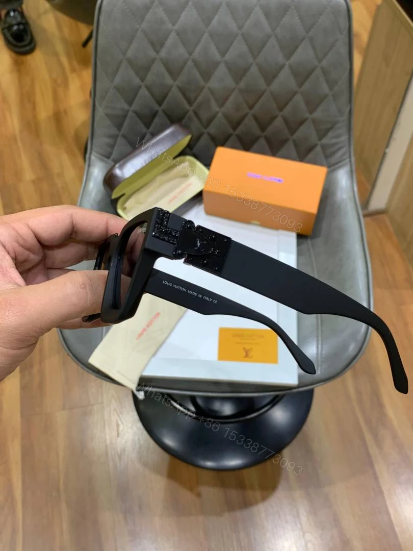 View 4 of First Copy Louis Vuitton Black Wayfarer Frame Men’s Sunglasses