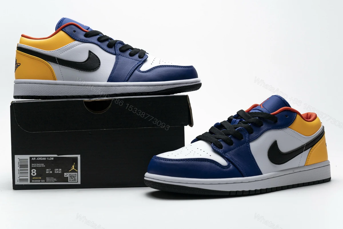 View 5 of Air Jordan 1 Low Royal Yellow 553558-123