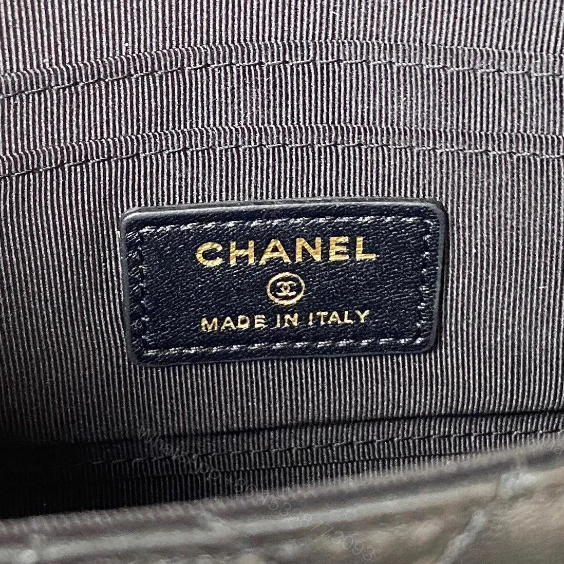 View 7 of Chanel Woc Pearl Handle Plated Handbags Black Leather With Lock Gold 11.5×14.5×5.5cm